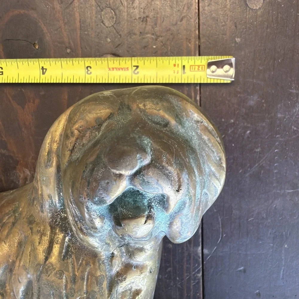 Brass Dog Statue
